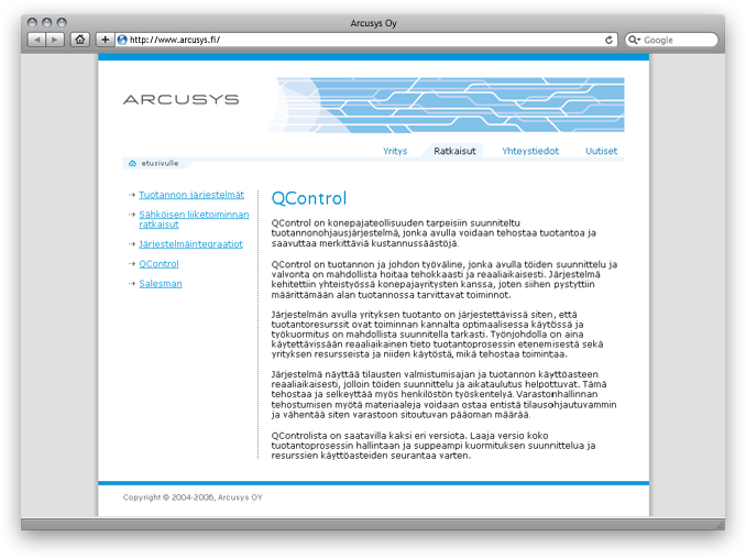 Arcusys (Информационная  страница)